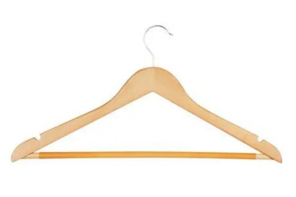 Wooden-Look Plastic Hanger
